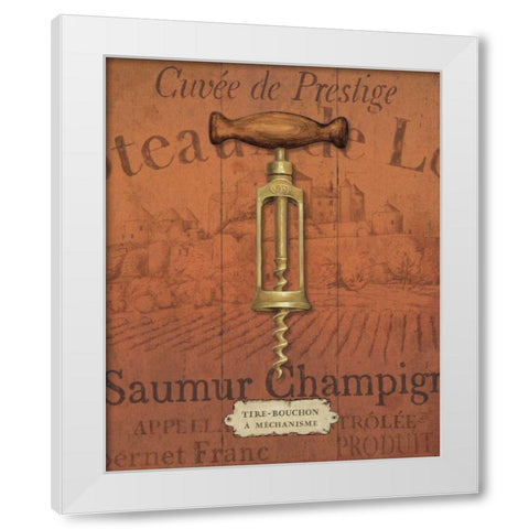 Antique Corkscrew II Red White Modern Wood Framed Art Print by Brissonnet, Daphne