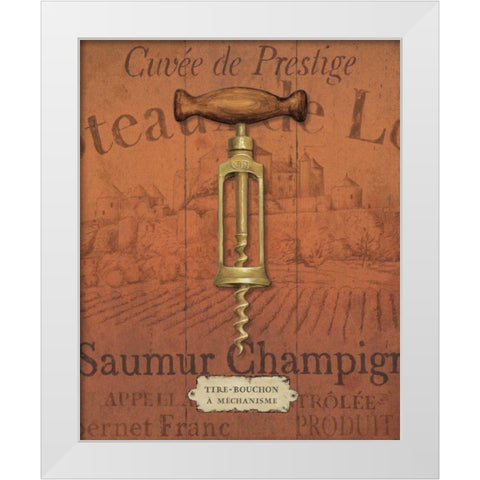Antique Corkscrew II Red White Modern Wood Framed Art Print by Brissonnet, Daphne