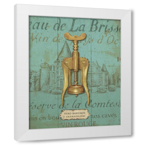 Antique Corkscrew III Blue White Modern Wood Framed Art Print by Brissonnet, Daphne