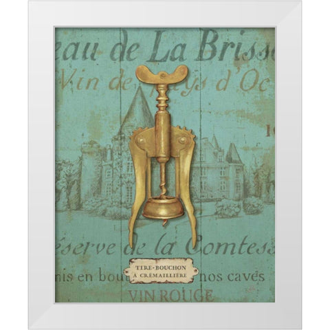 Antique Corkscrew III Blue White Modern Wood Framed Art Print by Brissonnet, Daphne