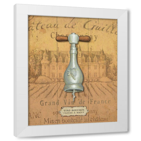 Antique Corkscrew III Yellow White Modern Wood Framed Art Print by Brissonnet, Daphne
