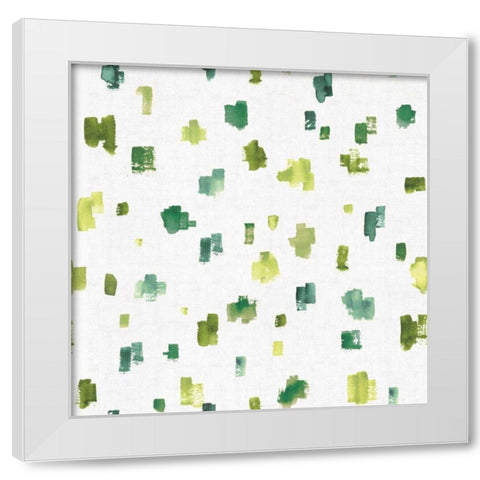 Blue and Green Garden Step 05A White Modern Wood Framed Art Print by Audit, Lisa