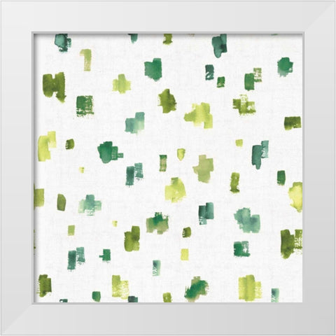Blue and Green Garden Step 05A White Modern Wood Framed Art Print by Audit, Lisa