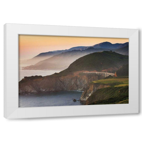 Big Sur I White Modern Wood Framed Art Print by Majchrowicz, Alan