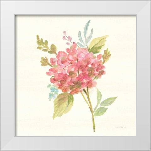 Petals and Blossoms VII White Modern Wood Framed Art Print by Vassileva, Silvia