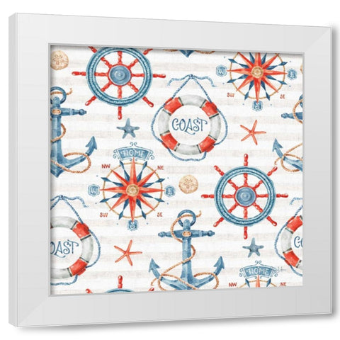 Nautical Life Step 01A White Modern Wood Framed Art Print by Audit, Lisa
