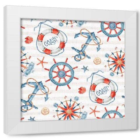 Nautical Life Step 02A White Modern Wood Framed Art Print by Audit, Lisa