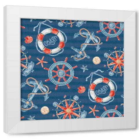 Nautical Life Step 02B White Modern Wood Framed Art Print by Audit, Lisa