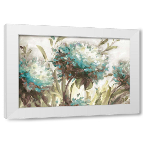 Hydrangea Field Neutral White Modern Wood Framed Art Print by Audit, Lisa