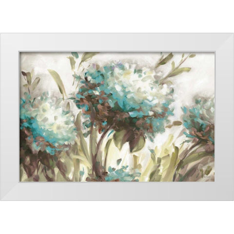 Hydrangea Field Neutral White Modern Wood Framed Art Print by Audit, Lisa