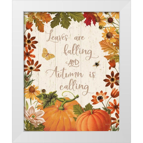 Fall Garden III v2 White Modern Wood Framed Art Print by Pertiet, Katie