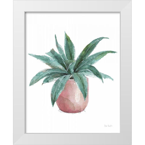Mixed Greens Succulent I White Modern Wood Framed Art Print by Audit, Lisa