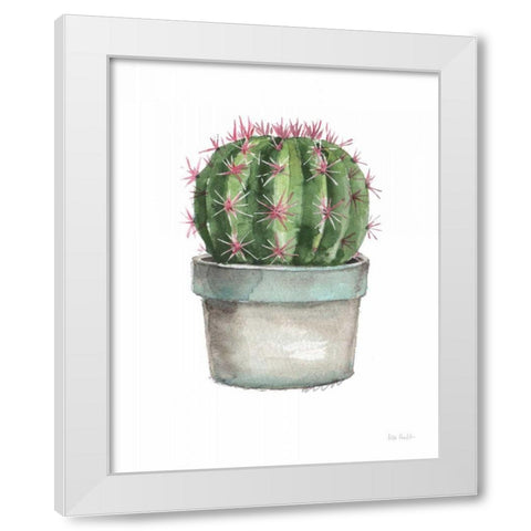 Mixed Greens Succulent II White Modern Wood Framed Art Print by Audit, Lisa
