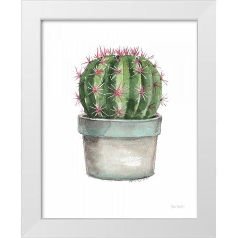 Mixed Greens Succulent II White Modern Wood Framed Art Print by Audit, Lisa