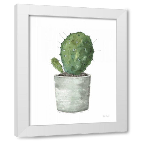 Mixed Greens Succulent VI White Modern Wood Framed Art Print by Audit, Lisa
