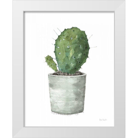 Mixed Greens Succulent VI White Modern Wood Framed Art Print by Audit, Lisa