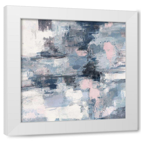 In the Clouds Neutral Pink Crop White Modern Wood Framed Art Print by Vassileva, Silvia