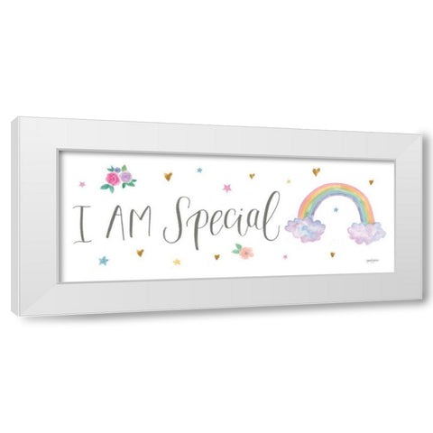Magical Friends V White Modern Wood Framed Art Print by Jackson, Jenaya