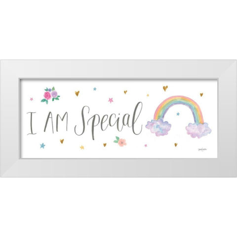 Magical Friends V White Modern Wood Framed Art Print by Jackson, Jenaya
