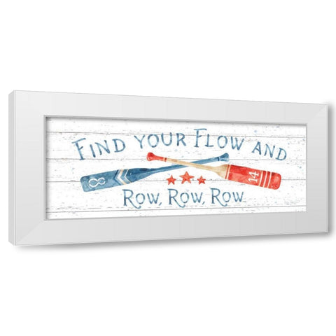 Nautical Life II Red Shiplap White Modern Wood Framed Art Print by Audit, Lisa