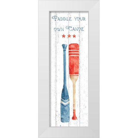 Nautical Life III Vertical White Modern Wood Framed Art Print by Audit, Lisa