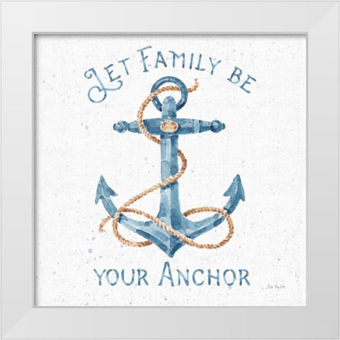 Nautical Life IV No Stripes White Modern Wood Framed Art Print by Audit, Lisa