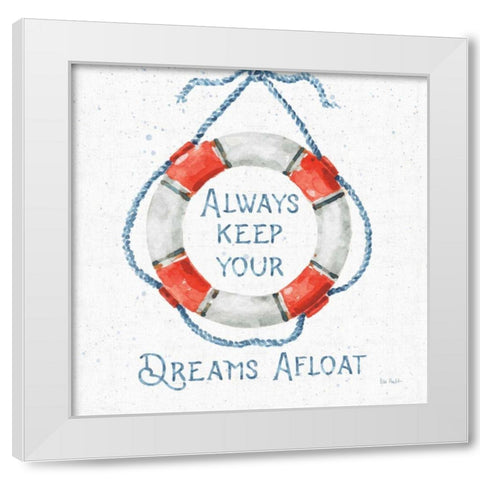 Nautical Life VI No Stripes White Modern Wood Framed Art Print by Audit, Lisa