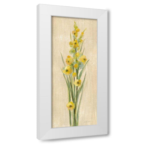 Farm Flower III White Modern Wood Framed Art Print by Vassileva, Silvia