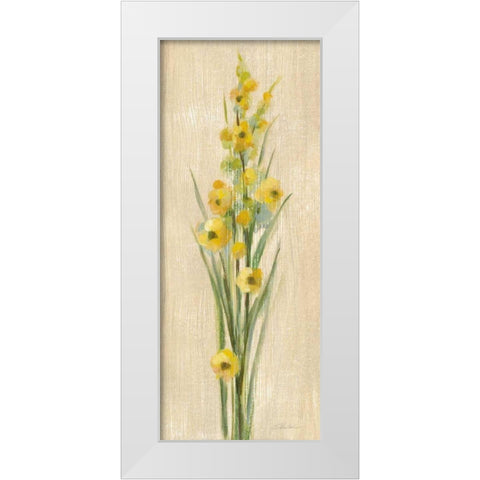 Farm Flower III White Modern Wood Framed Art Print by Vassileva, Silvia