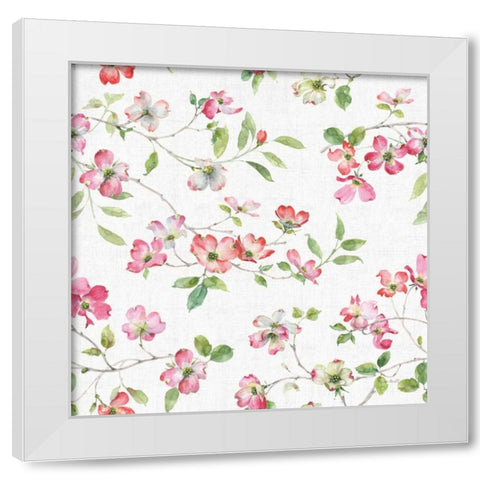 Dogwood Garden Step 01 White Modern Wood Framed Art Print by Audit, Lisa