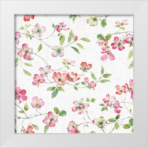 Dogwood Garden Step 01 White Modern Wood Framed Art Print by Audit, Lisa