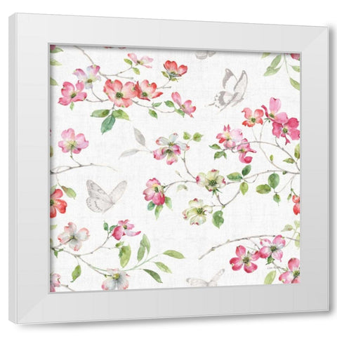 Dogwood Garden Step 02 White Modern Wood Framed Art Print by Audit, Lisa