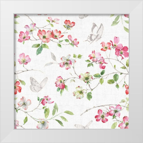 Dogwood Garden Step 02 White Modern Wood Framed Art Print by Audit, Lisa