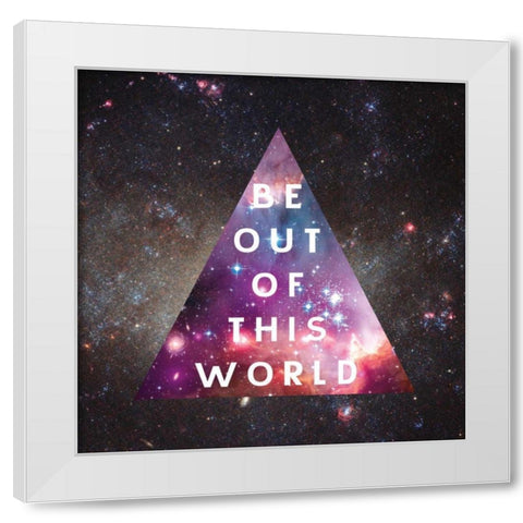 Out of this World I White Modern Wood Framed Art Print by Wild Apple Portfolio
