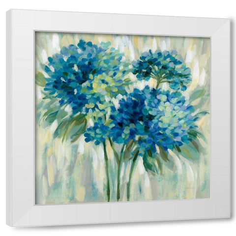 Burst of Hydrangeas White Modern Wood Framed Art Print by Vassileva, Silvia