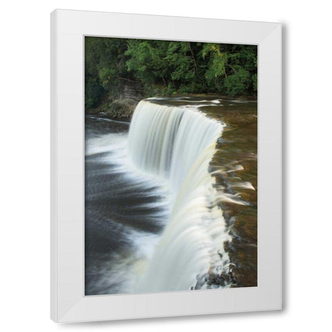 Tahquamenon Falls Michigan II White Modern Wood Framed Art Print by Majchrowicz, Alan
