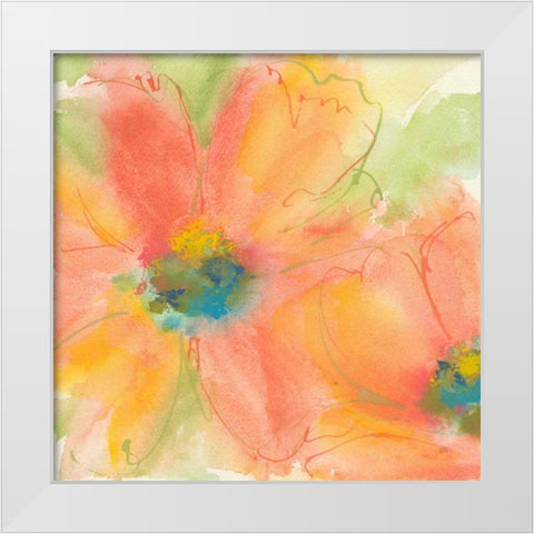 Tinted Cosmos I White Modern Wood Framed Art Print by Paschke, Chris
