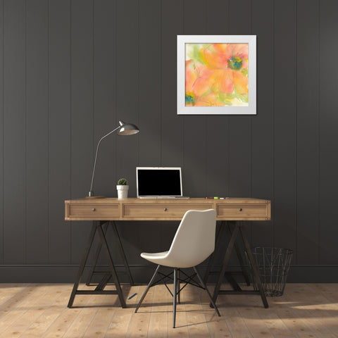 Tinted Cosmos II White Modern Wood Framed Art Print by Paschke, Chris