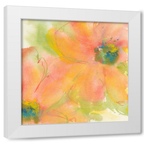 Tinted Cosmos II White Modern Wood Framed Art Print by Paschke, Chris