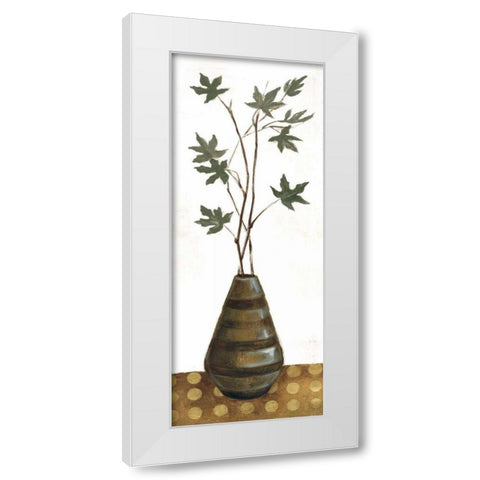 Zen Panel III on White White Modern Wood Framed Art Print by Vassileva, Silvia
