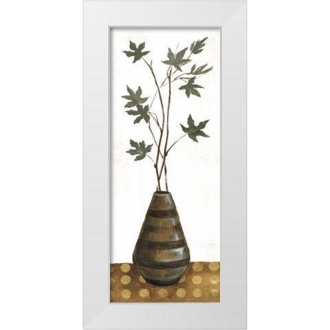 Zen Panel III on White White Modern Wood Framed Art Print by Vassileva, Silvia
