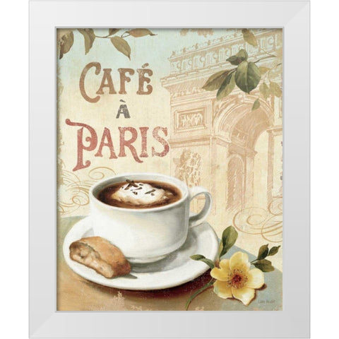 Cafe in Europe I White Modern Wood Framed Art Print by Audit, Lisa