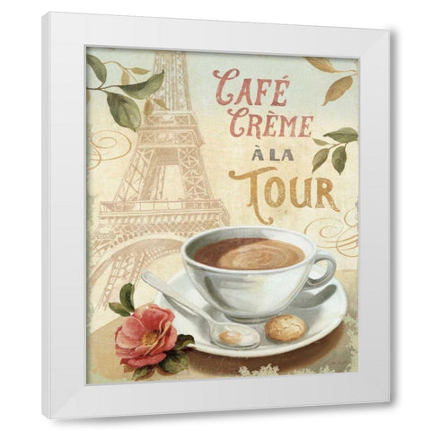 Cafe in Europe II White Modern Wood Framed Art Print by Audit, Lisa