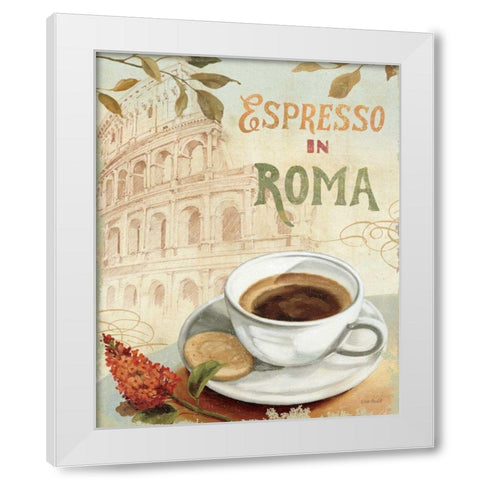 Cafe in Europe III White Modern Wood Framed Art Print by Audit, Lisa