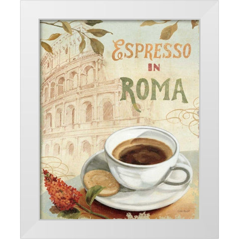 Cafe in Europe III White Modern Wood Framed Art Print by Audit, Lisa