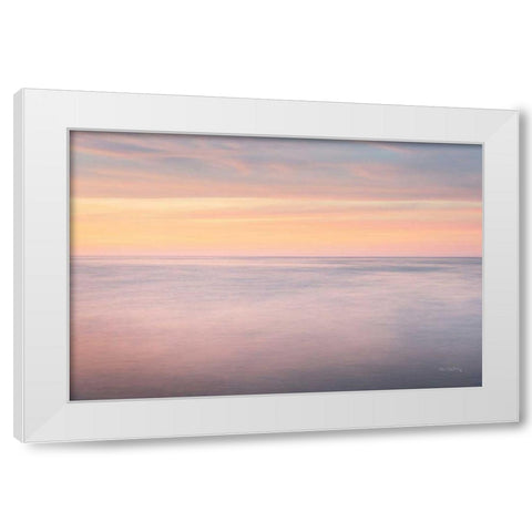 Lake Superior Clouds I White Modern Wood Framed Art Print by Majchrowicz, Alan