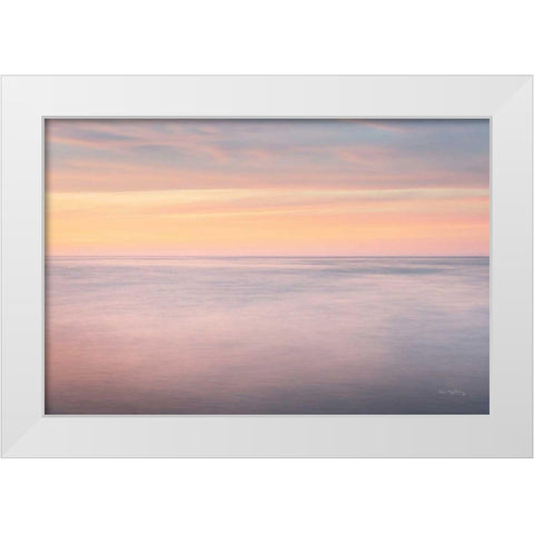 Lake Superior Clouds I White Modern Wood Framed Art Print by Majchrowicz, Alan