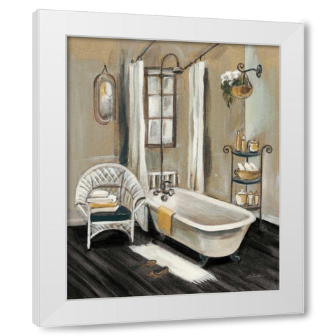 French Bath II Black White Modern Wood Framed Art Print by Vassileva, Silvia
