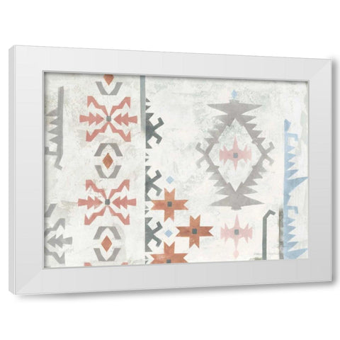 Southwest Design V Boho White Modern Wood Framed Art Print by Vassileva, Silvia
