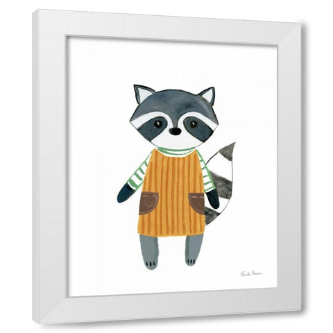 Neighborhood Pals III White Modern Wood Framed Art Print by Zaman, Farida